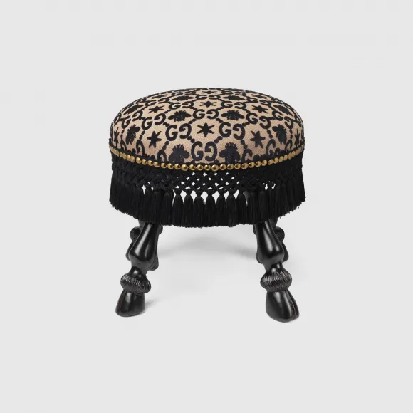 古驰/Gucci GG蜜蜂和星星提花沙发凳 655783-ZAG4H-1702