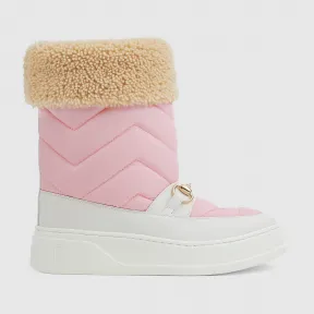 古驰/Gucci 女士马衔扣雪佛龙靴 673559-UFR20-5760