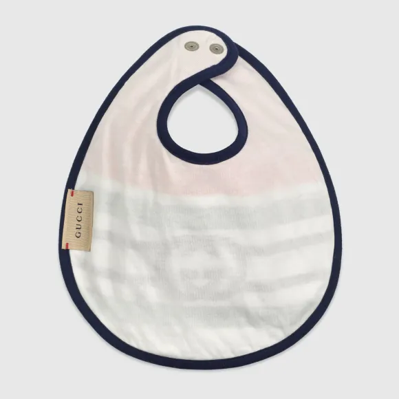 古驰/Gucci 婴儿Interlocking G棉质围兜 681366-3K107-6500