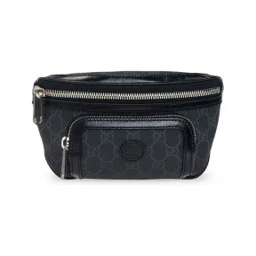 古驰/Gucci  黑色 帆布/皮革 手袋 682933-92THN-1000-80