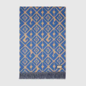 古驰/Gucci GG菱格羊毛混纺提花毛毡 696558-ZAJDE-2480