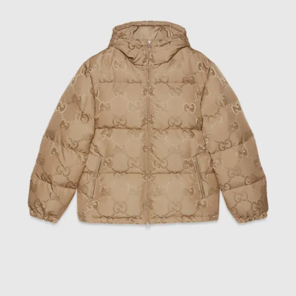 古驰/Gucci Jumbo GG 帆布羽绒服 698710-Z8A53-2164 