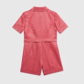 古驰/Gucci 儿童Square G棉背带裤 717930-XWAUR-6168