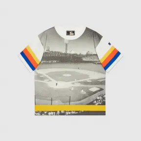 古驰/Gucci 网上独家体育场印花棉质球衣 719779-XJE0E-9791