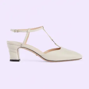 古驰/Gucci 女士 Petite GG 后带尖头高跟鞋 723446-BKO00-9049