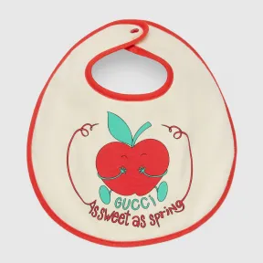 古驰/Gucci 〔婴儿〕苹果印花 棉质围兜 725568-3KAAW-9274