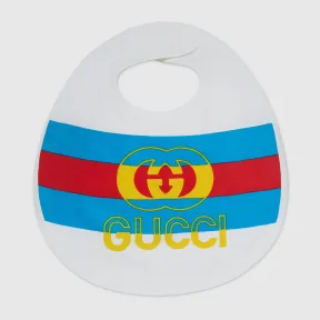 古驰/Gucci 婴儿织带棉质围兜 727886-3K107-9069