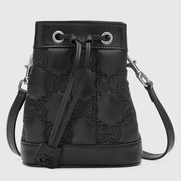 古驰/Gucci GG Matelassé 桶包 728231-FABLA-1000