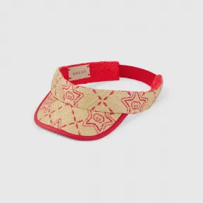 古驰/Gucci 儿童拉菲草遮阳帽 730670-3HAQD-5500