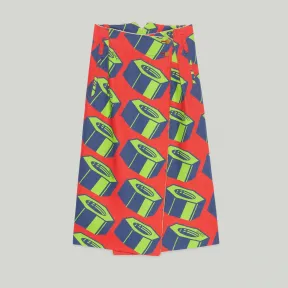 古驰/Gucci 螺栓印花亚麻裙子 734533-ZAM1Z-2489