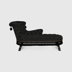 古驰/Gucci 黑色云纹面料 绗缝云纹贵妃椅 741554-ZAMZN-1000