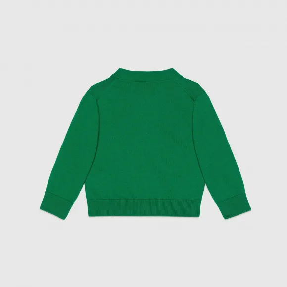 古驰/Gucci 婴儿 Horsebit 棉开襟衫 744903-XKC89-3280