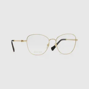 古驰/Gucci 金色调金属猫眼造型镜框 755293-I3330-8091