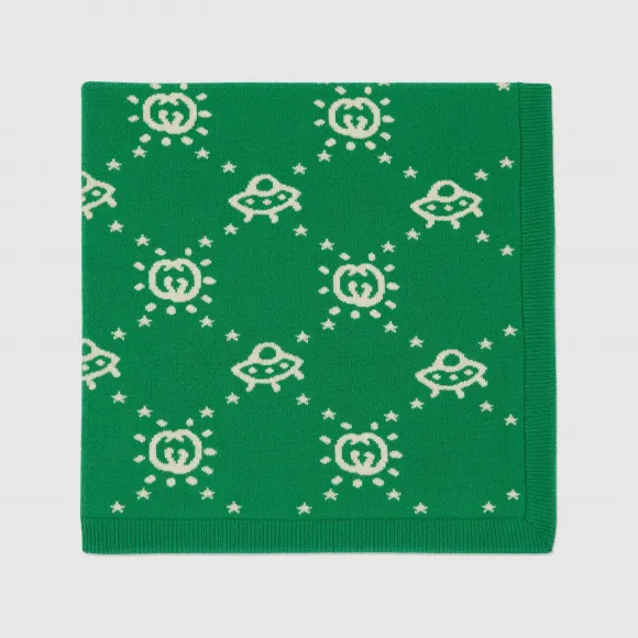 古驰/Gucci 婴儿羊毛毯 756380-3K206-3178