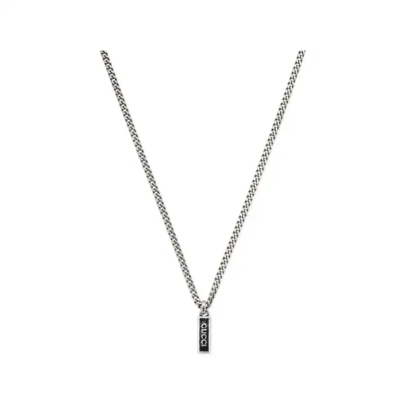 古驰/Gucci 项链与 Script 吊坠 银色 YBB67871400300U