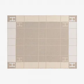 爱马仕/Hermes 灰色 Avalon III轻薄毛毯 H102665M_28