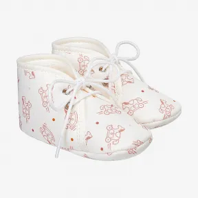 爱马仕/Hermes 蓝色 Adada Dots Paf婴儿软底鞋 H103142M_0218