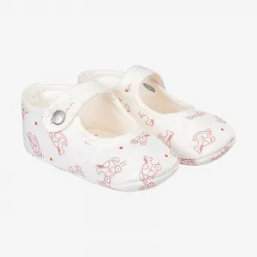 爱马仕/Hermes 玫瑰色 Adada Dots Pif婴儿软底鞋 H103143M_0118