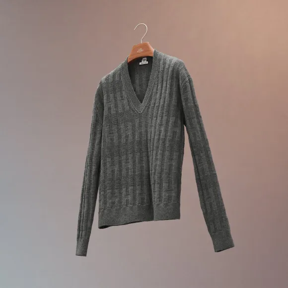 爱马仕/Hermes V领套头衫 H1H2611D62C38