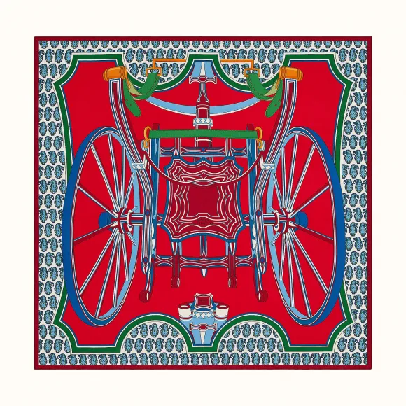 爱马仕/Hermes “法厄同之轮”140厘米披肩 H243538S-02