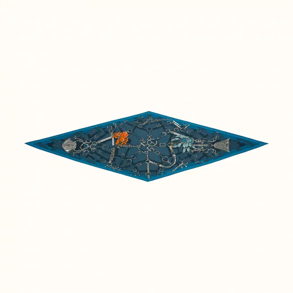 爱马仕/Hermes “华丽之网”菱形巾，大号 H433159T-02