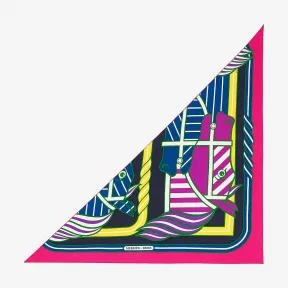 爱马仕/Hermes 米色 “四马两轮马车Bayadere”大三角巾 H573349S_11