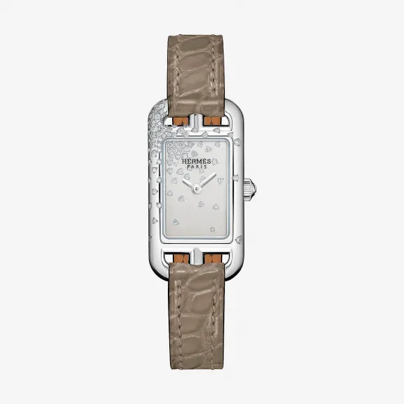 爱马仕/Hermes Nantucket Jete de diamant腕表，17 x 23毫米 W045244WW00