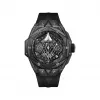 宇舶/Hublot Big Bang系列 45MM 缎面及抛光黑色陶瓷饰以“Maxime Buchi”设计的镌刻图案 自动机械机芯 男表 418.CX.1107.RX.MXM22