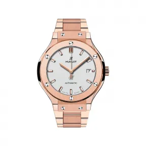 宇舶/Hublot 经典融合系列 38MM 玫瑰金 自动机械机芯 男表 568.OX.2610.OX