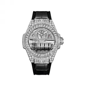 宇舶/Hublot big-bang系列 45MM 白金 手动机械机芯 男表 911.WX.9010.LR.9904