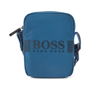 雨果博斯/Hugo Boss 男士徽标印花纹理尼龙记者包 hbas50413044434