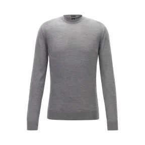 雨果博斯/Hugo Boss 纯色圆领套头羊毛针织衫 hbas50415921030