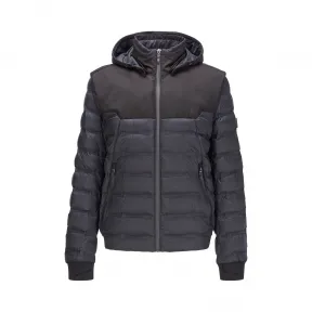 雨果博斯/Hugo Boss 男士可拆卸风帽和衣袖防水羽绒夹克 hbas50417135001