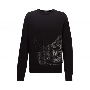 雨果博斯/Hugo Boss 图案印花纯棉针织毛衣 hbas50419099001