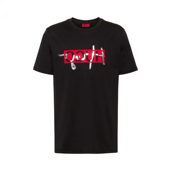 雨果博斯/Hugo Boss 新一季倒置标识常规款 T 恤 hbas50421541001