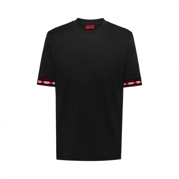 雨果博斯/Hugo Boss 棉混纺徽标袖口宽松版型男士T恤 hbas50421647001