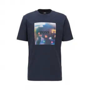 雨果博斯/Hugo Boss 系列主题图形印花棉质 T 恤 hbas50421975404
