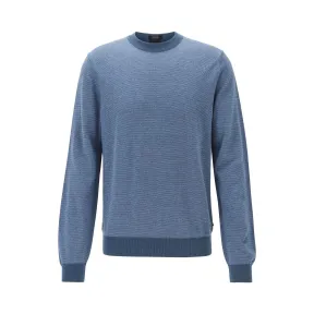 雨果博斯/Hugo Boss 男士Mouliné 棉加亚麻针织毛衣 hbas50423397473