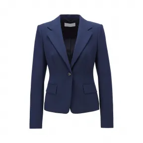 雨果博斯/Hugo Boss 女士常规版型葡萄牙弹力斜纹西服夹克 hbas50424459466