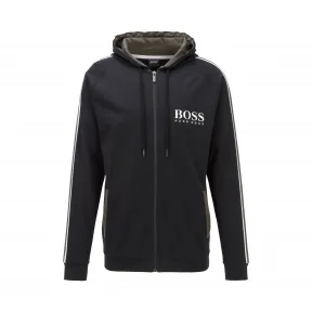 雨果博斯/Hugo Boss 男士法国棉质毛圈布连帽夹克 hbas50424806001