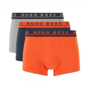 雨果博斯/Hugo Boss 男士徽标裤腰弹力棉泳裤三件装 hbas50426021964