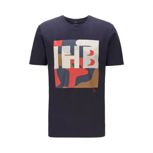 雨果博斯/Hugo Boss 男士字母印花短袖T恤 hbas50426065402