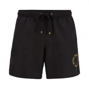 雨果博斯/Hugo Boss 男士金属徽标和饰边装饰速干泳裤 hbas50426374001