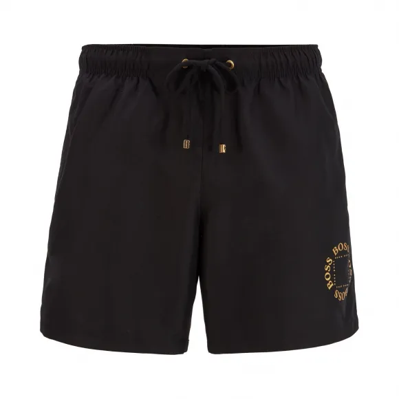 雨果博斯/Hugo Boss 男士金属徽标和饰边装饰速干泳裤 hbas50426374001
