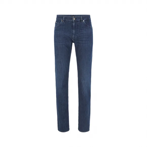 雨果博斯/Hugo Boss 男士常规版型深蓝色意大利牛仔裤 hbas50426475412