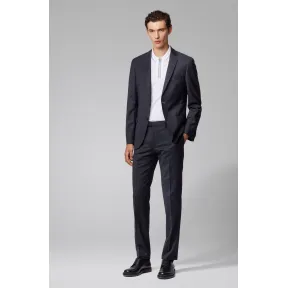 雨果博斯/Hugo Boss 男士微图案弹力初剪羊毛修身西装 hbas50427227402