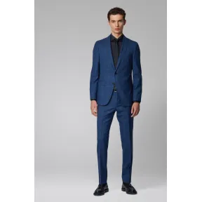 雨果博斯/Hugo Boss 男士纯色方格初剪羊毛修身西装 hbas50427276426