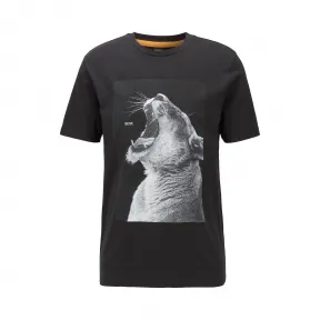 雨果博斯/Hugo Boss 男士动物印花针织棉 T 恤 hbas50427904001