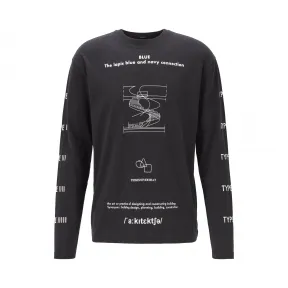 雨果博斯/Hugo Boss 男士系列主题艺术印花长袖棉 T 恤 hbas50427916001