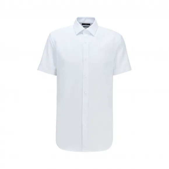 雨果博斯/Hugo Boss 男士微结构意大利棉修身衬衫 hbas50429432100